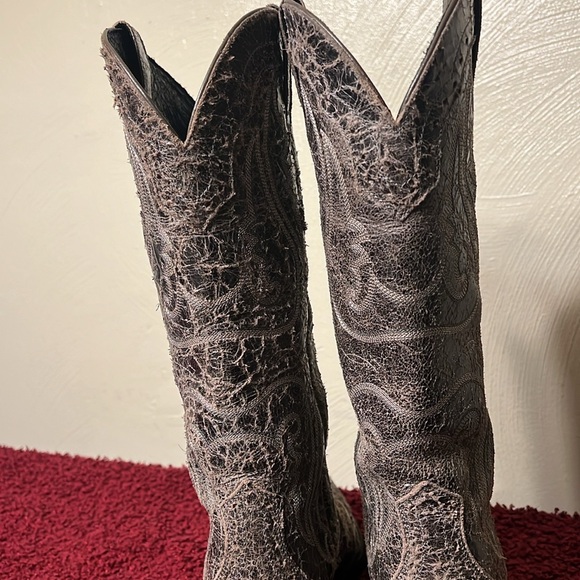 Ariat Heritage Western Shattered Distressed Boots Women’s Size 9 - Picture 12 of 17